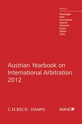 Cover: Austrian Yearbook on International Arbitration - St&auml;mpfli Verlag AG
