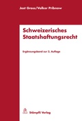 Cover: Schweizerisches Staatshaftungsrecht - St&auml;mpfli Verlag AG