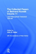 Cover: The Collected Papers of Bertrand Russell, Volume 11 - Routledge