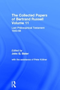 Enlarge image Cover: The Collected Papers of Bertrand Russell, Volume 11 - Routledge
