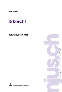 Enlarge image Cover: Erbrecht, Entwicklungen 2011 - Stämpfli Verlag