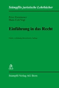 Cover: Einf&uuml;hrung in das Recht - St&auml;mpfli Verlag AG