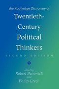 Cover: The Routledge Dictionary of Twentieth-Century Political Thinkers - Routledge