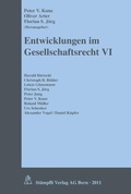 Cover: Entwicklungen im Gesellschaftsrecht VI - St&auml;mpfli Verlag AG