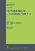 Cover: Entwicklungen im Gesellschaftsrecht VII - St&auml;mpfli Verlag AG