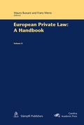 Cover: European Private Law: A Handbook - St&auml;mpfli Verlag AG