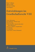 Cover: Entwicklungen im Gesellschaftsrecht VIII - St&auml;mpfli Verlag AG