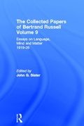 Cover: The Collected Papers of Bertrand Russell, Volume 9 - Routledge