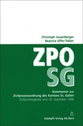 Cover: Kommentar zur Zivilprozessordnung des Kantons St. Gallen - St&auml;mpfli Verlag AG
