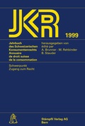 Cover: Jahrbuch des Schweizerischen Konsumentenrechts /Annuaire de droit... - St&auml;mpfli Verlag AG