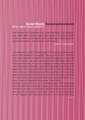 Cover: Social Media_Konversationskunst. Wie w&auml;rs denn sch&ouml;n? - BoD - Books on Demand