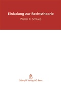 Cover: Einladung zur Rechtstheorie - St&auml;mpfli Verlag AG