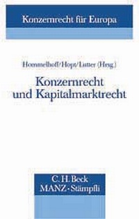 Abbildung von: Konzernrecht für Europa / Konzernrecht und Kapitalmarktrecht - Stämpfli Verlag