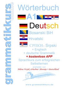 Abbildung von: Wörterbuch Deutsch-Englisch-Kroatisch-Bosnisch-Serbisch Niveau A1 - BoD - Books on Demand
