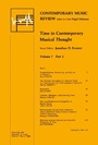 Cover: Time in Contemporary Musical Thought - Harwood-Academic Publishers