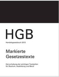 Cover: Hgb, Handelsgesetzbuch 2013, Markierte Gesetzestexte - Books on Demand