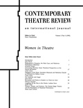 Cover: Women in Theatre 2#3 - Routledge