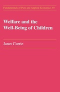 Cover: Welfare and the Well-Being of Children - Routledge