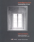 Cover: Nachhaltigkeit der Form /Sustainability of Form - vdf Hochschulverlag AG