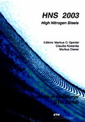 Cover: HNS 2003 High Nitrogen Steel - vdf Hochschulverlag AG