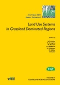 Cover: Land Use Systems in Grassland Dominated Regions - vdf Hochschulverlag AG