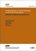 Cover: Aktuelle Probleme der Geotechnik - vdf Hochschulverlag AG