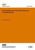 Cover: Non-linearity and small strain behaviour in lacustrine clay - vdf Hochschulverlag AG