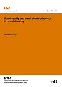 Enlarge image Cover: Non-linearity and small strain behaviour in lacustrine clay - vdf Hochschulverlag AG