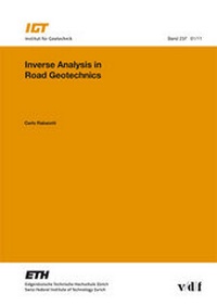 Abbildung von: Inverse Analysis in Road Geotechnics - vdf Hochschulverlag AG