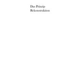 Cover: Das Prinzip Rekonstruktion - vdf Hochschulverlag AG