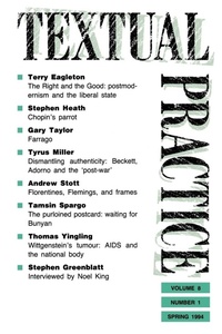 Enlarge image Cover: Textual Practice - Routledge