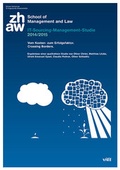 Cover: IT-Sourcing-Management-Studie 2014/2015. Vom Kosten- zum Erfolgsfaktor. Crossing Borders. - vdf Hochschulverlag AG