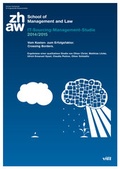 Cover: IT-Sourcing-Management-Studie 2014/2015. Vom Kosten- zum Erfolgsfaktor. Crossing Borders. - vdf Hochschulverlag AG