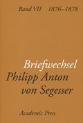 Cover: Briefwechsel Philipp Anton von Segesser - Academic Press Fribourg