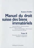 Cover: Manuel du droit suisse des biens immat&eacute;riels. Volumes I et II - Helbing & Lichtenhahn