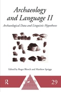 Cover: Archaeology and Language II - Routledge