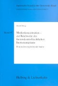 Cover: Medienkonzentration - zur Reichweite des fusionskontrollrechtlichen Instrumentariums - Helbing & Lichtenhahn