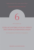Cover: Gesellschaftsrechtliche Aspekte der Vertragsverhandlungen - Helbing & Lichtenhahn