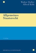 Cover: Allgemeines Staatsrecht - Helbing & Lichtenhahn