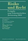 Cover: Risiko und Recht - Helbing & Lichtenhahn