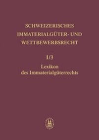 Abbildung von: Lexikon des Immaterialgüterrechts - Helbing & Lichtenhahn