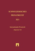 Cover: Bd. XI/1: Internationales Privatrecht - Helbing & Lichtenhahn