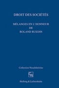 Cover: Droit des soci&eacute;t&eacute;s - Helbing & Lichtenhahn