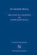 Cover: Du monde p&eacute;nal - Helbing & Lichtenhahn