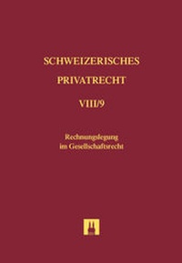 Abbildung von: Bd. VIII/9: Rechnungslegung im Gesellschaftsrecht - Helbing & Lichtenhahn