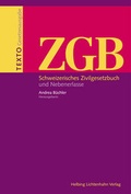 Cover: Texto Paket. ZGB, OR, SchKG, StGB / ZGB - Helbing & Lichtenhahn