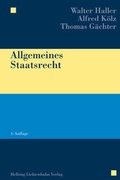 Cover: Allgemeines Staatsrecht - Helbing & Lichtenhahn