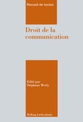 Cover: Droit de la communication - Helbing & Lichtenhahn