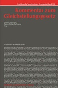 Cover: Kommentar zum Gleichstellungsgesetz - Helbing & Lichtenhahn