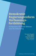 Cover: Demokratie - Regierungsreform - Verfassungsfortbildung - Helbing & Lichtenhahn